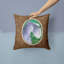 Coussin décoratif d’intérieur/d’extérieur carré imprimé schnauzer