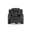 Fauteuil inclinable électrique à DEL en similicuir-1308259161