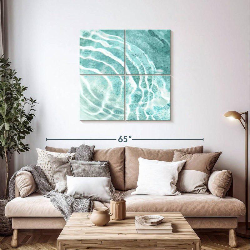 Gillard Aqua Ripple Reflection II, H 38 po x l 38 po