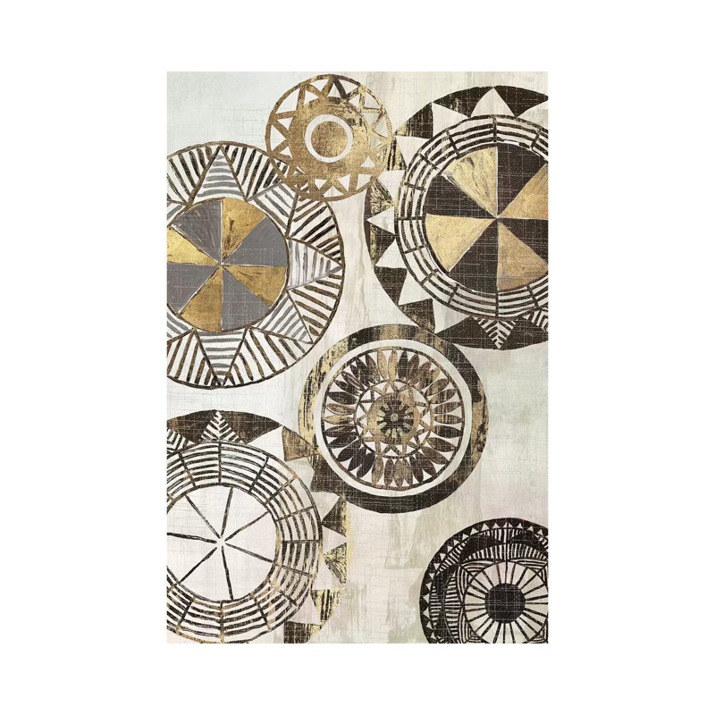 African Rings I by Tom Reeves - Wrapped Canvas Print, 20.32 cm H x 30.48 cm W