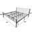 Metal Slat Headboard Design Bed-1744611823