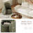 Upholstered Barrel Accent Swivel Chair with Storage,No Assembly Required-1457165763