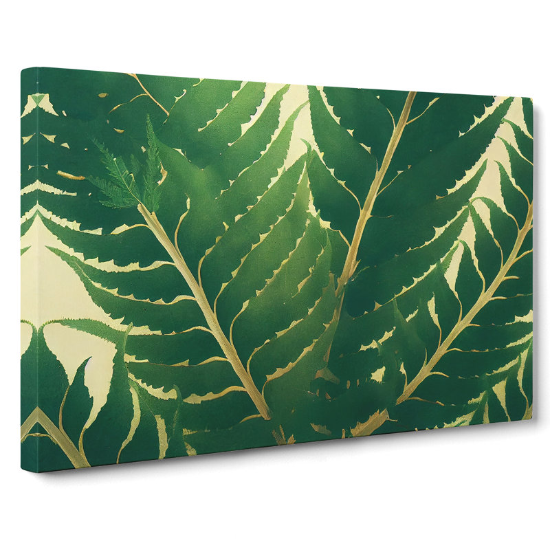 Evolving Fern Leaf - Wrapped Canvas, 50cm H x 76cm W x 3cm D