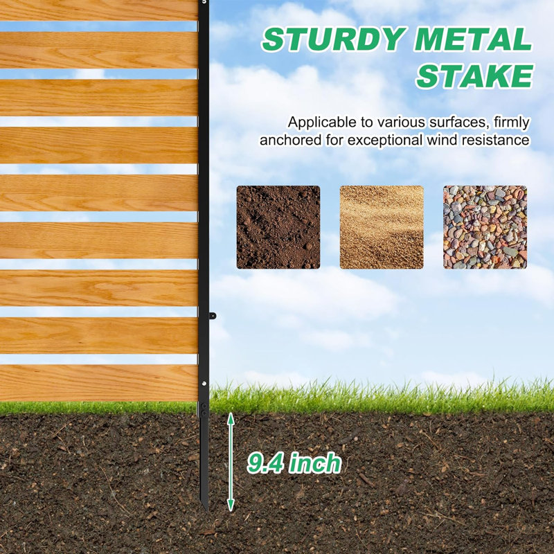 Écran de clôture pour climatiseur, écran d'intimité extérieur en alliage d' aluminium pour l'extérieur pour cacher le climatiseur et le boîtier de déchets (couleur : marron, taille Écran de clôture pour climatiseur, écran d'intimité extérieur en alliage d' aluminium pour l'extérieur pour cacher le climatiseur et le boîtier de déchets (couleur : marron, taille