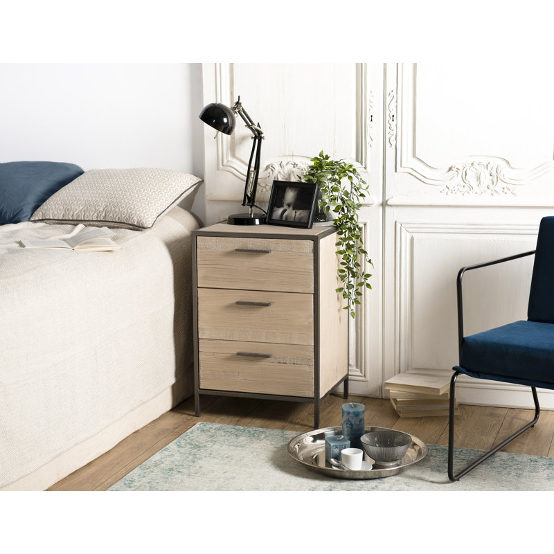 Bosworth Solid Wood 45cm W 3 - Drawer Chest of Drawers