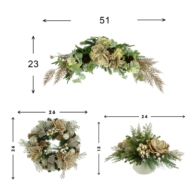 Handcrafted Faux Polysilk Wreath
