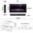 36 Inch Electric Fireplace Inserts, in-Wall Recessed and Wall Mounted 750/1500W Fireplace Heater, Touch Screen, Remote Control with Timer, Adjustable Flame Color and Speed