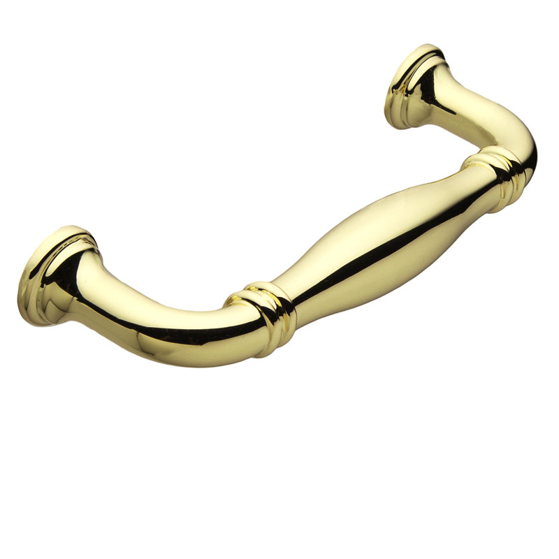 Poignée barre Paris poli 4 po Paris, Or poli, 4"