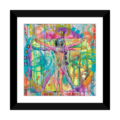 « vitruvian man », impression sur toile