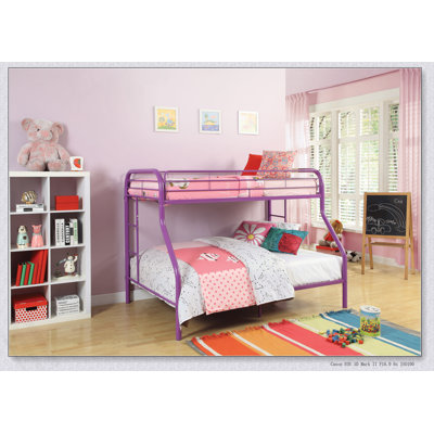 Tritan Purple Finish Twin/Full Bunk Bed