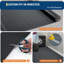 Rouleau de tapis de garage 8 x 20 pi - PVC épaissi de 2 mm, plaque de diamant antidérapante, avec ruban 33 pi