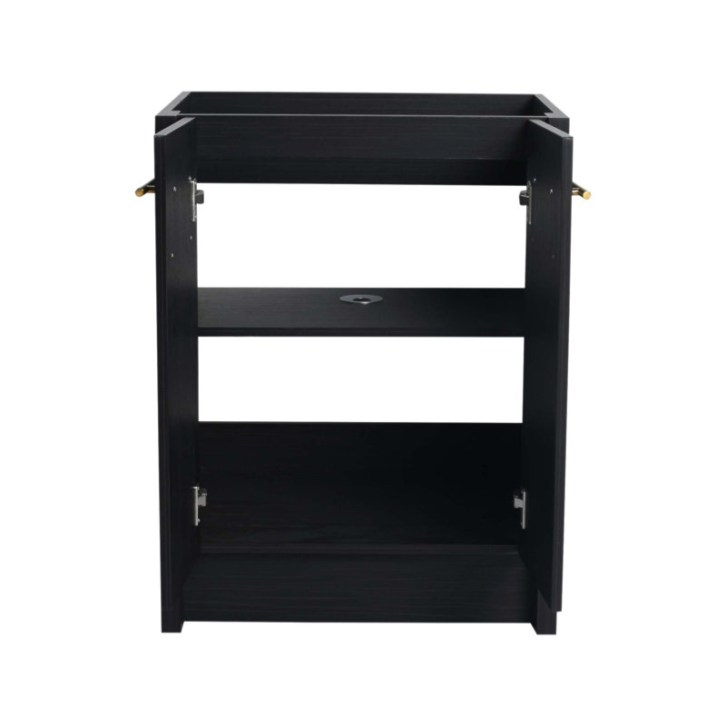 24 Inch Freestanding Bathroom Vanity With Soft-Closing Doors And Durable Plywood Construction, Ideal For Modern Bathrooms