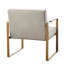 Chaise d'appoint, accoudoirs et pieds en métal (chaise d'appoint)