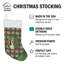 Chaussette de Noël Beagle Christmas PoinsettIas-119850267