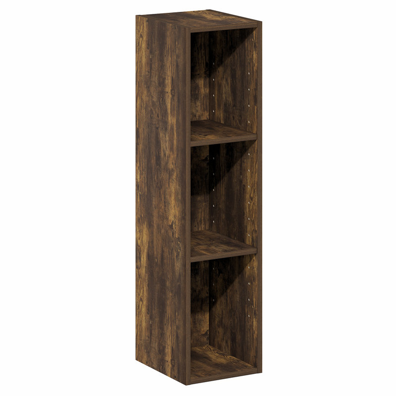 Eviemarie Bookcase, (3 Shelves) 31.5"H x 9.84"W x 9.3"D, Amber Pine