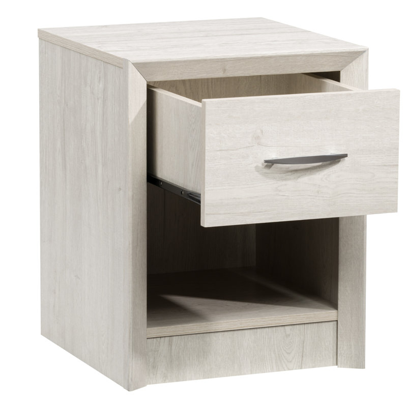 Achilles 16.25'' W Nightstand, White Washed Oak