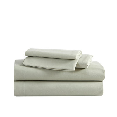Eddie Bauer Solid Cotton Flannel Sheet Sets