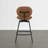 Modern Faux Leather Swivel Bar Stool-1051677308