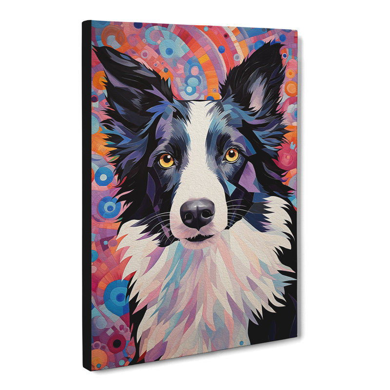 Border Collie - Wrapped Canvas, 50cm H x 35cm W x 3cm D