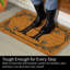 Tapis monogramme en fibre de coco, lettre «H»