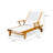 Maximilian Outdoor Teak Wood Chaise Lounge-1237900670