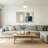 1 - Light LED Unique/Statement Fabric Semi Flush Mount Ceiling Light