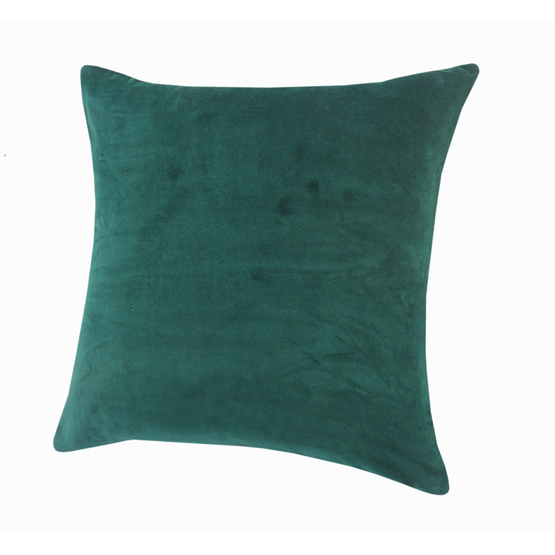 Mila Cotton Reversible Throw Pillow, Pine Green, Polyester