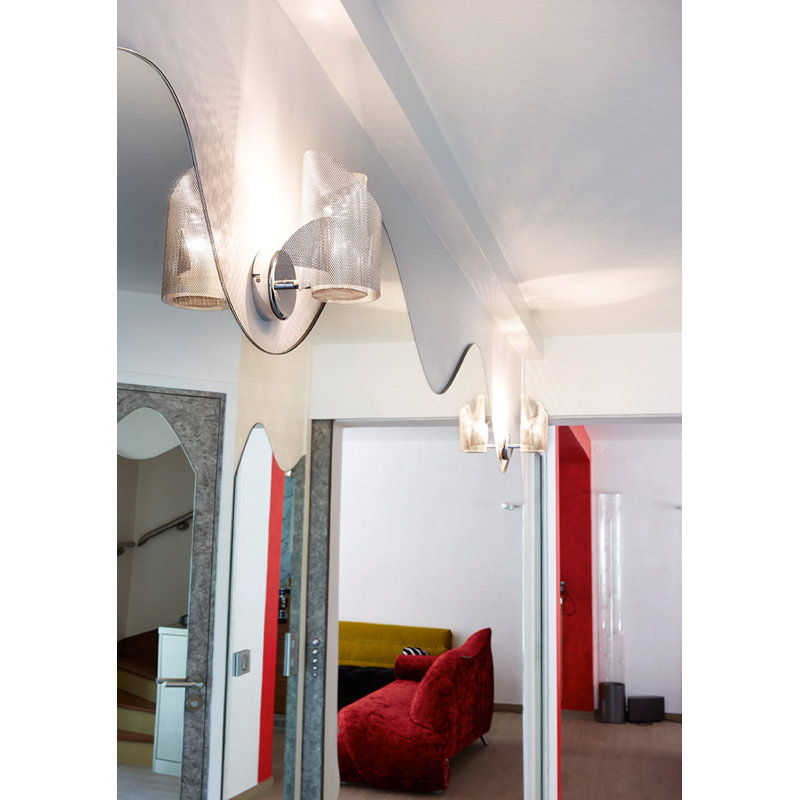 Angel And Demon Stainless Steel Armed Sconce