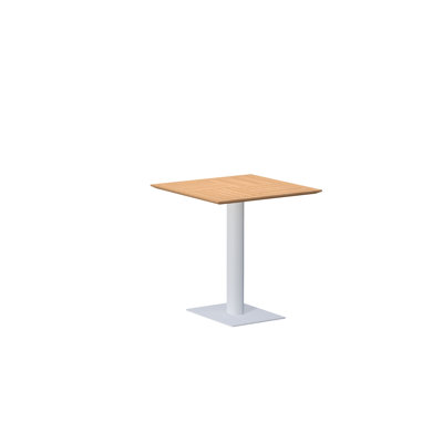 OSKAR - Folding Table - Mat Blanc Frame - Synteak Top