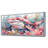 Pink Grey Hunting Shark Watercolor I - Sharkwall Art Wall Art Living Room-464473434-464473431