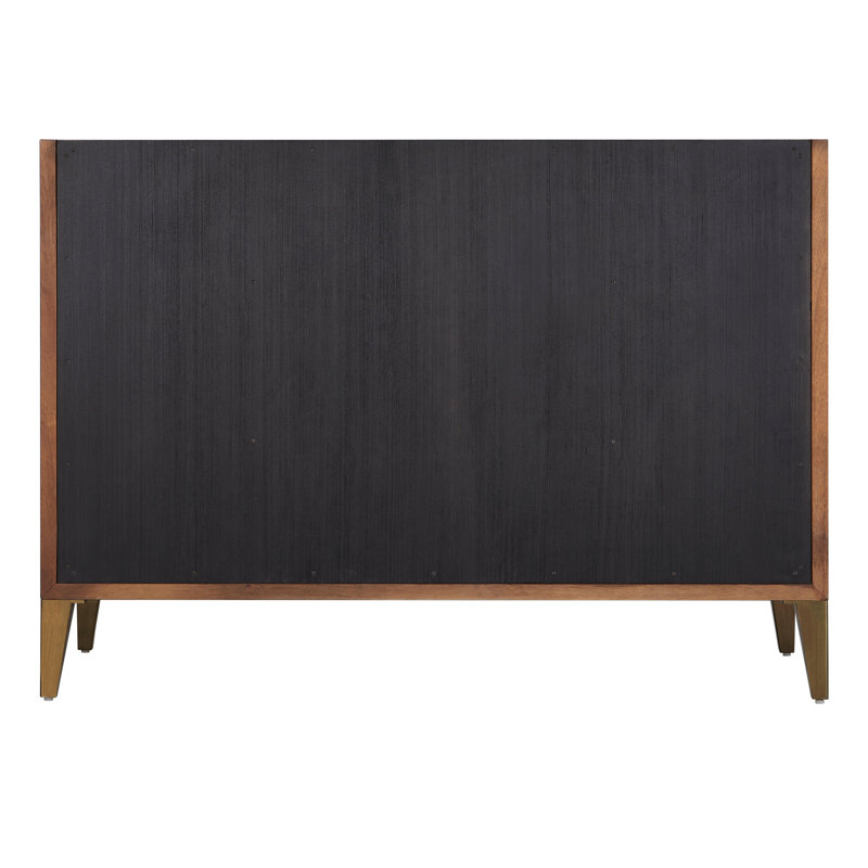 Patzi 48" Chocolate Bark Brown Freestanding Single Vanity with Carrara Marble Top