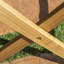 Table pliante en bois de 43,5 po, écoénergétique, prête pour l'extérieur