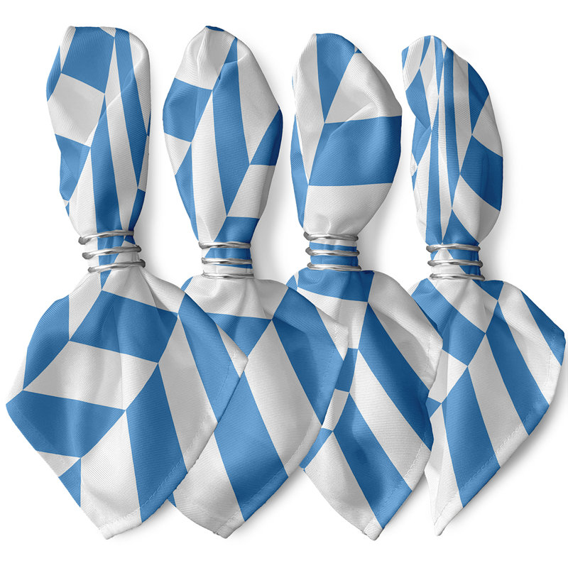 Ensemble de serviettes 4 pièces Kipling, L 18 po x L 18 po, bleu