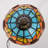 14-Inch Tall Colorful Sunflower Resin Base Table Lamp, Tiffany-Style Desk Lamp Fixture