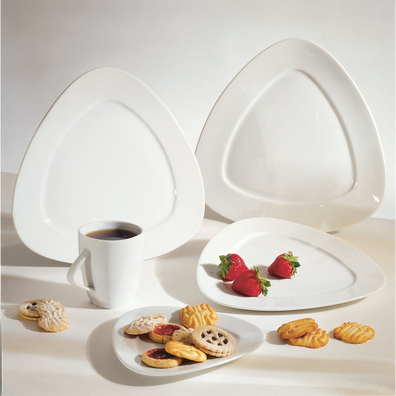 Whittier 7" White Triangle Plate