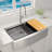 KBFmore  Single Bowl Apron Front Farmhouse Workstation Kitchen Sink with 6 PCs Accessories-98377040
