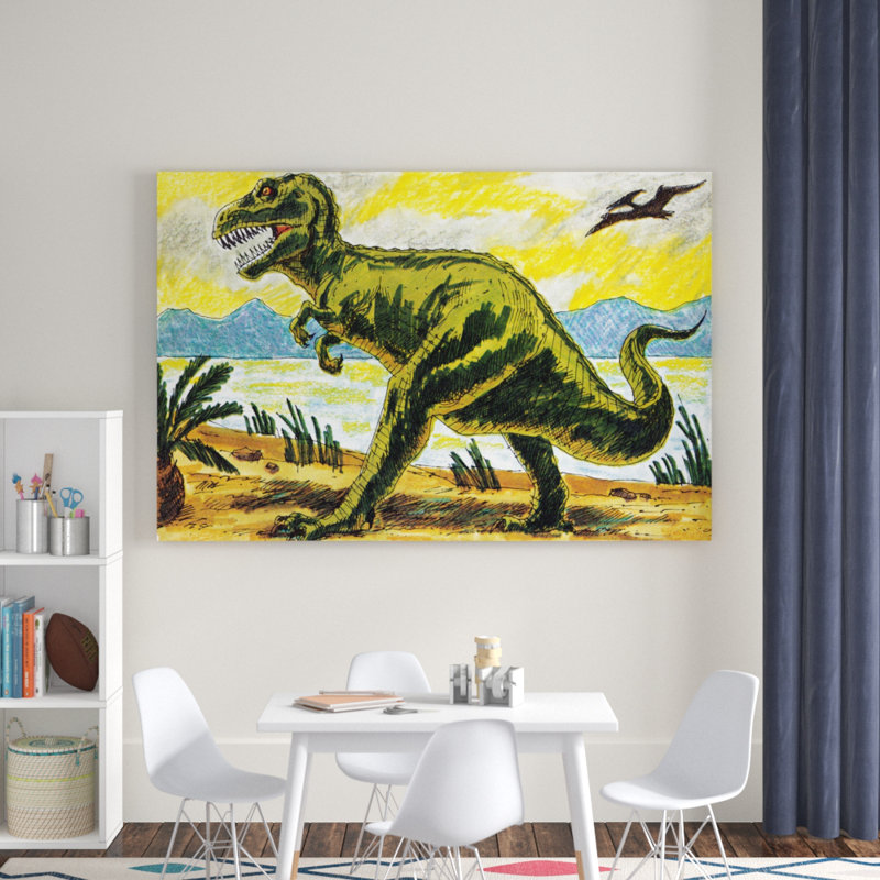 Tyrannosaur II - Graphic Art on Canvas