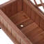 Lit de jardin surélevé avec treillis, boîte à fleurs d'extérieur en bois et support à plantes avec supports d'escalade