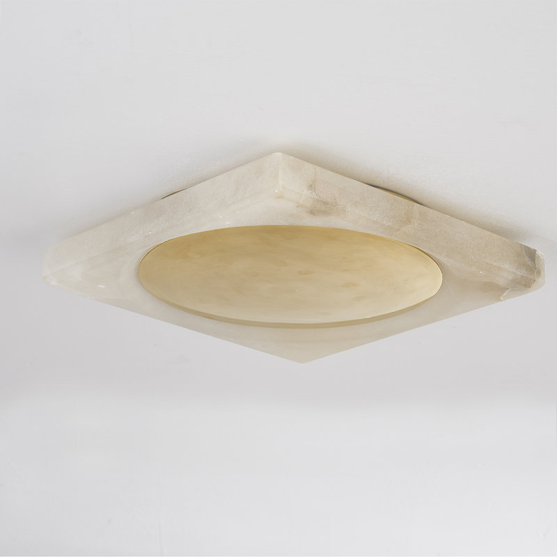 Hamel 1 Light Flush Mount, Vintage Brass