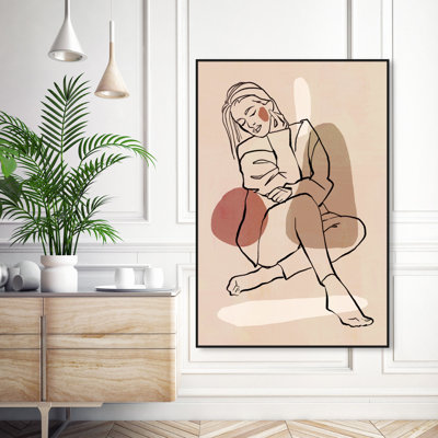 Serenity by Oliver Gal - Floater Frame Graphic Art on Canvas