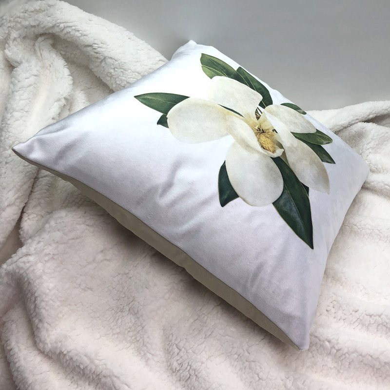 Floral Reversible Throw Pillow