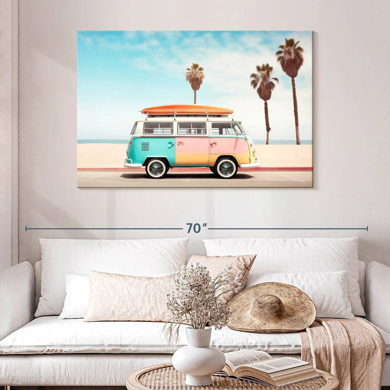 Van Mehar sur la plage, H 32 po x l 48 po
