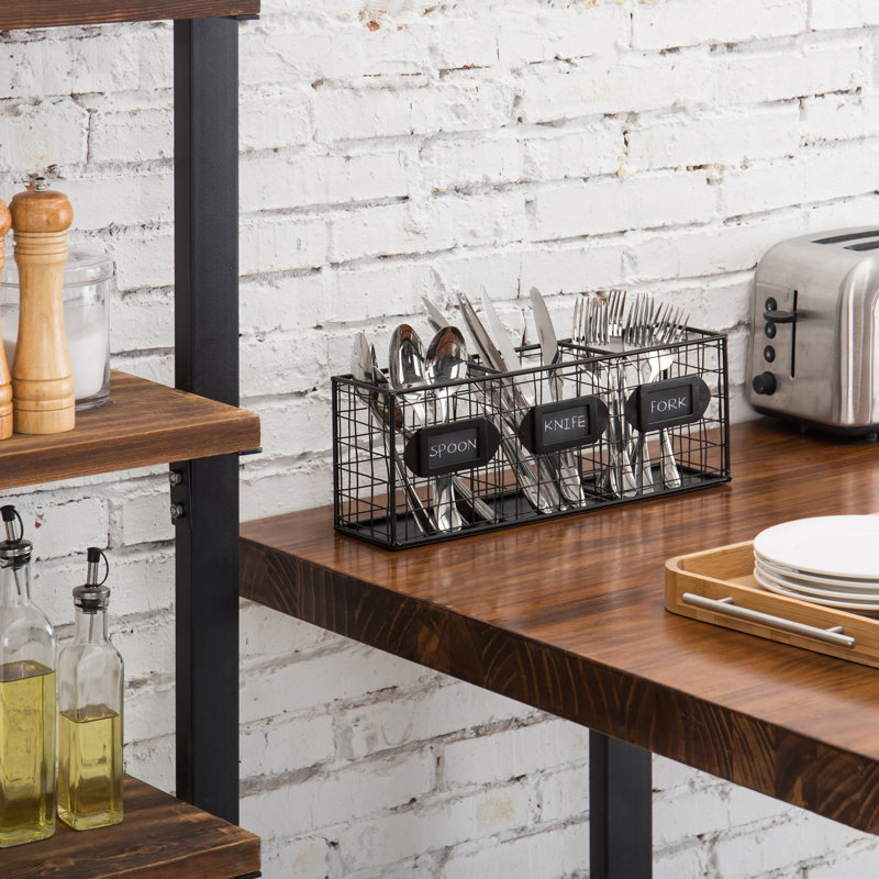 Metal Rectangle Flatware Caddy
