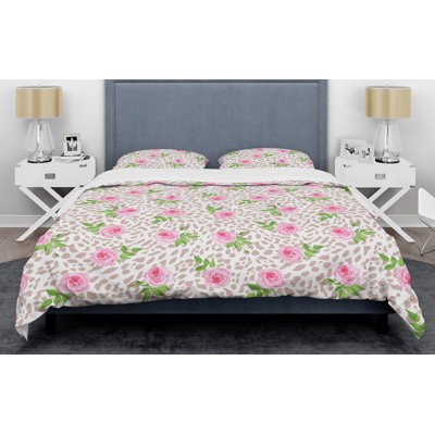 Ensemble de housse de couette en fourrure safari iv leopard