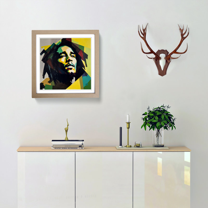 Single Picture Frame Print on Wood, Oak