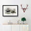 Hippopotamus and Rhinoceros by Oliver Goldsmith - Picture Frame Painting Print-55579972-55579974