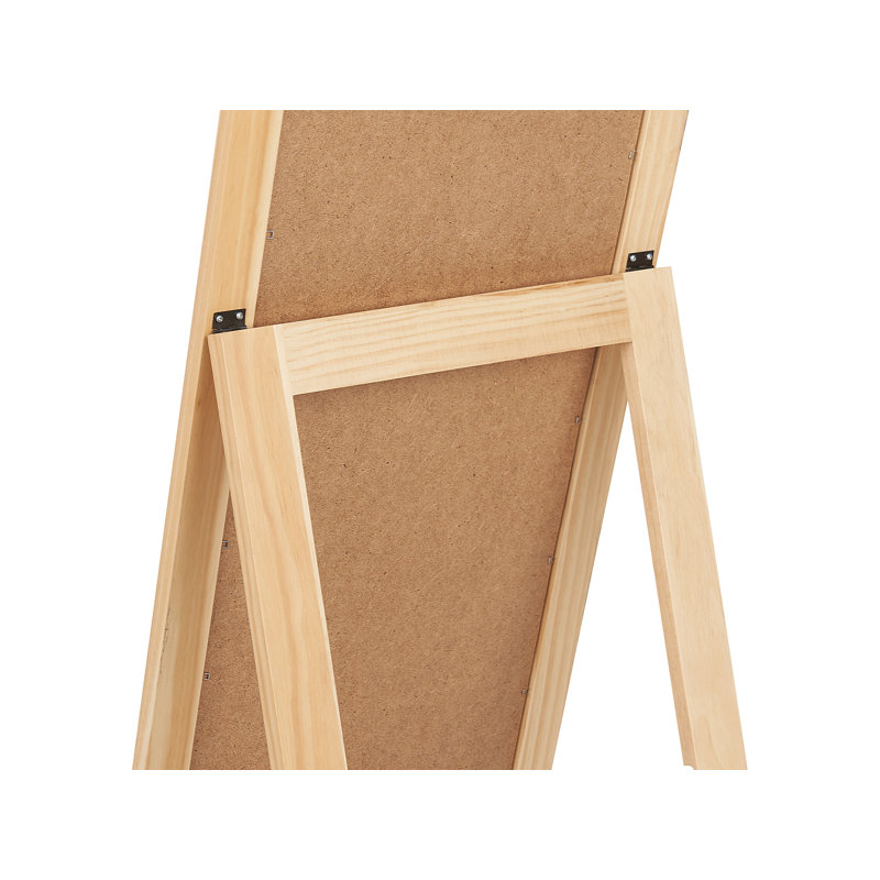 Kirshbaum Solid Wood Framed Freestanding Cheval in Beige
