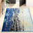 Melanarka Abstract Power Loom Performance Blue Rug-1267401069