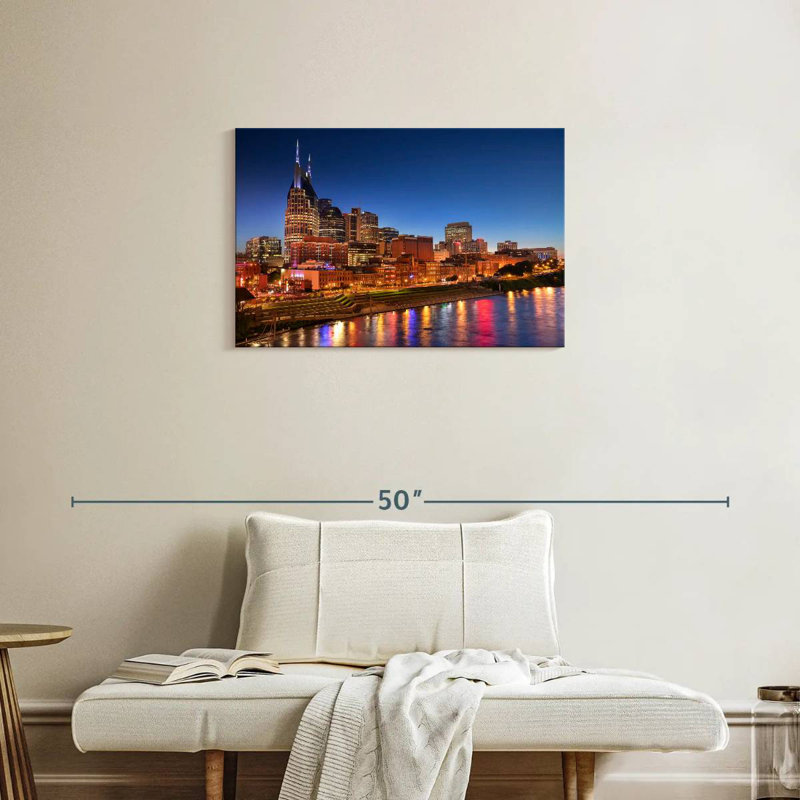 Lumières Sirci du centre-ville de Nashville, H 20 po x l 30 po