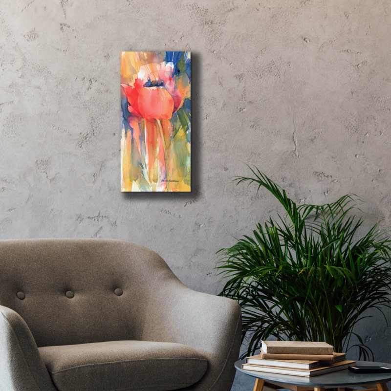 «Wining Porter» par Annelein Beukenkamp, art mural sur toile, H 24 po x l 12 po x P 0,75 po